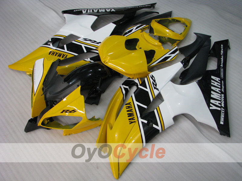 Spritzguss-Verkleidungssatz für YZF-R6 08-16 - Gelb, Schwarz - Werksstil #OYO87900975