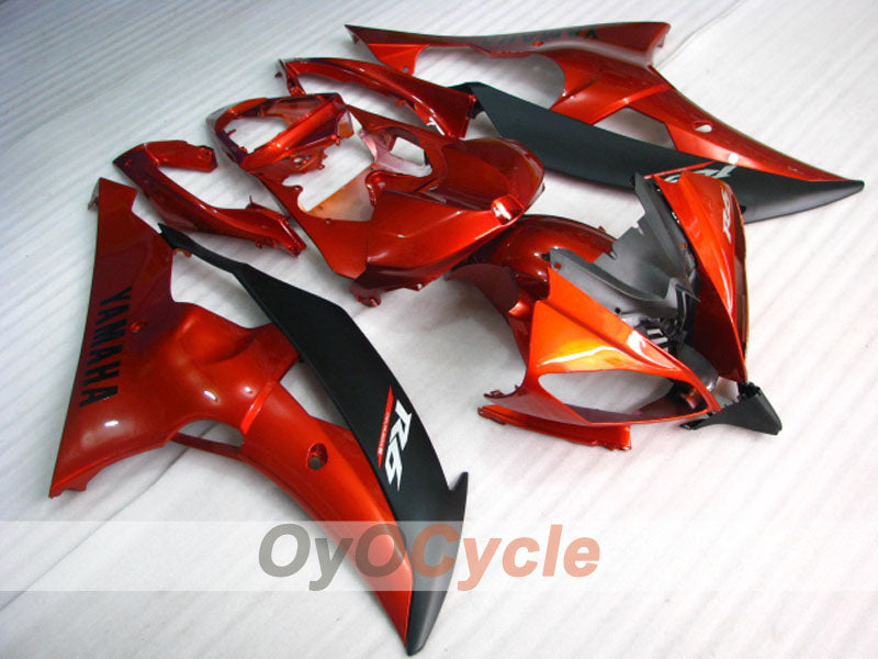 Spritzguss-Verkleidungssatz für YZF-R6 08-16 - Orange, Schwarz, matt - Werksstil #OYO87900979 Hauptbild