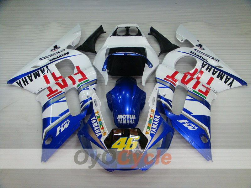 Verkleidungssatz für Einspritzer für YZF-R6 98-02 - Blau, Weiß - FIAT, MOTUL #OYO87900986 Zweitbild