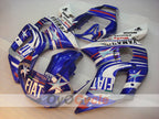 Verkleidungssatz für Einspritzer für YZF-R6 98-02 - Blau, Weiß - FIAT, MOTUL #OYO87900987