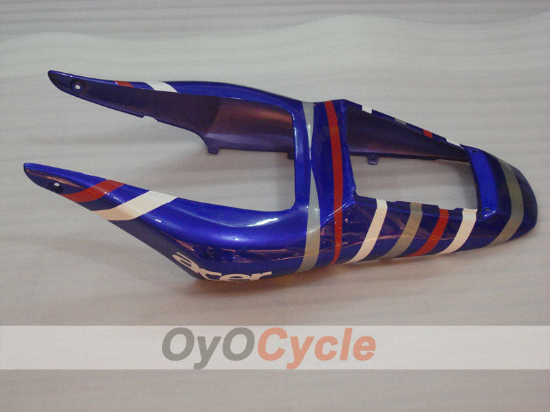 Verkleidungssatz für Einspritzer für YZF-R6 98-02 - Blau, Weiß - FIAT, MOTUL #OYO87900987