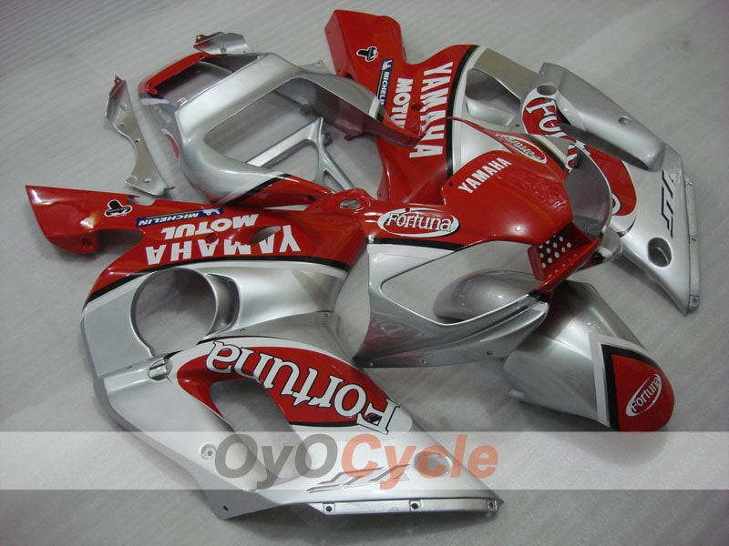 Verkleidungssatz für Einspritzer für YZF-R6 98-02 - Rot, Silber - Fortuna, MOTUL #OYO87900993 Hauptbild
