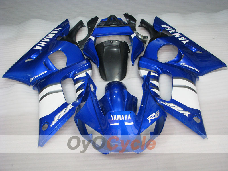 Verkleidungssatz für Einspritzer für YZF-R6 98-02 - Blau, Weiß - Werksstil #OYO87900995 Zweitbild