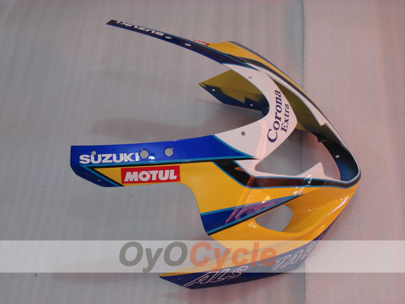 Einspritzverkleidungs-Kit für 04-05 GSXR600 - Gelb, Blau - Corona, MOTUL #OYO87901161