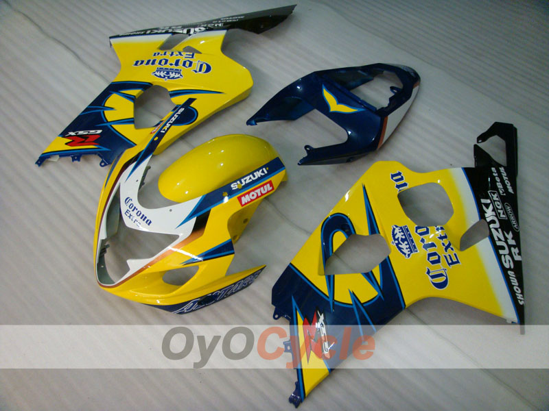 Verkleidungssatz für Einspritzmodelle, GSXR600 04-05 - Gelb, Schwarz - Corona, MOTUL #OYO87901166 Zweitbild