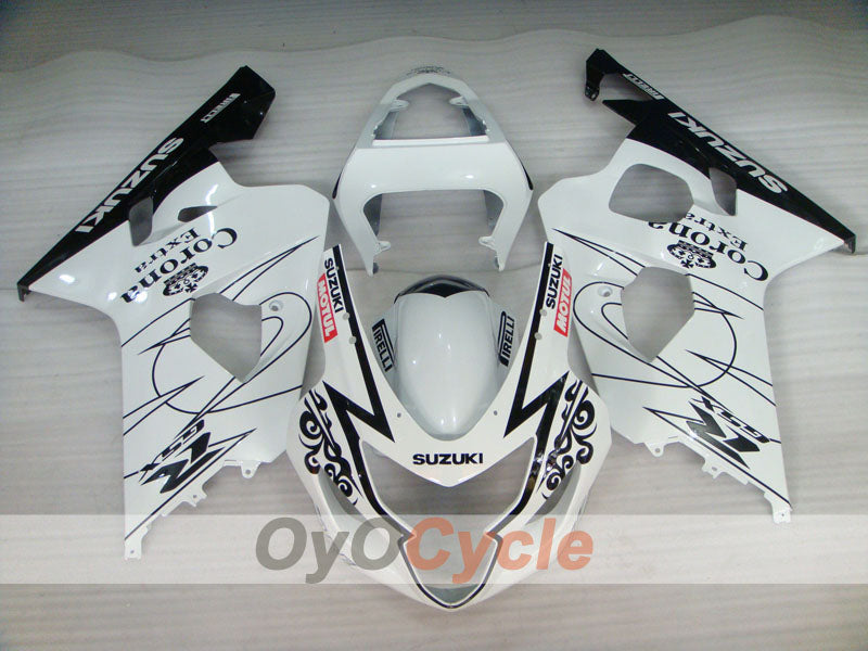 Verkleidungssatz für Einspritzmodelle, GSXR600 04-05 - Weiß, Schwarz - Corona, MOTUL #OYO87901169 Zweitbild