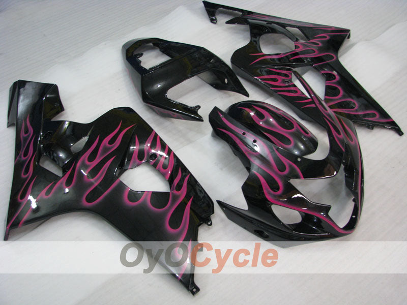 Einspritz-Verkleidungssatz für GSXR600 04-05 - Rot, Schwarz - Flamme #OYO87901188 Hauptbild