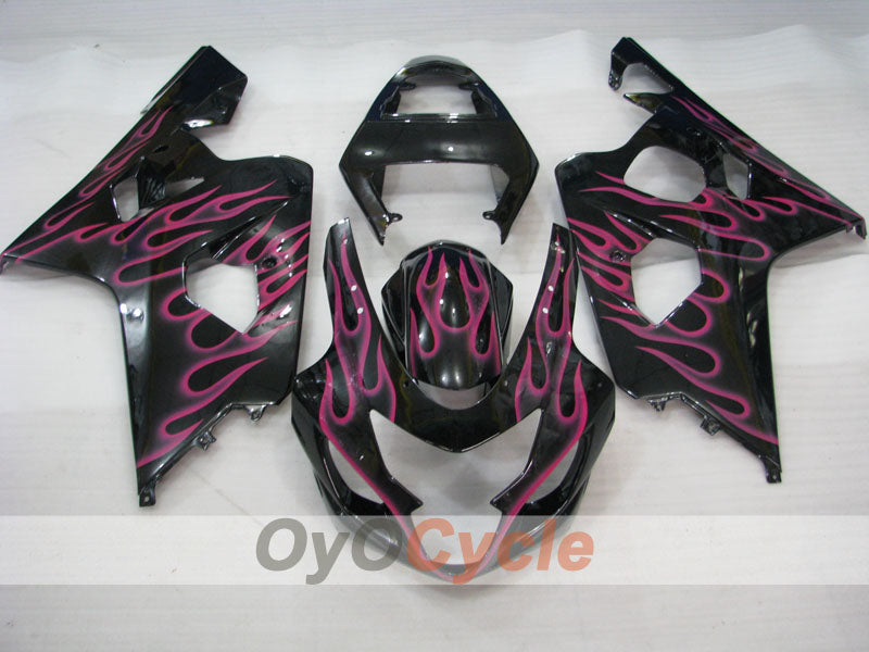 Einspritz-Verkleidungssatz für GSXR600 04-05 - Rot, Schwarz - Flamme #OYO87901188 Zweitbild