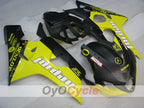 Einspritz-Verkleidungssatz für 04-05 GSXR600 - Gelb, Schwarz, Matt - DUNLOP, Jordan, MOTUL #OYO87901197