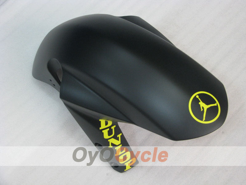 Einspritz-Verkleidungssatz für 04-05 GSXR600 - Gelb, Schwarz, Matt - DUNLOP, Jordan, MOTUL #OYO87901197