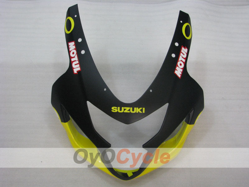 Einspritz-Verkleidungssatz für 04-05 GSXR600 - Gelb, Schwarz, Matt - DUNLOP, Jordan, MOTUL #OYO87901197