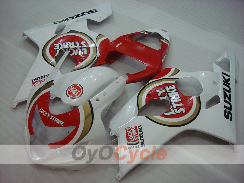 Einspritz-Verkleidungssatz für 04-05 GSXR600 - Rot, Weiß - Lucky Strike #OYO87901203 Zweitbild