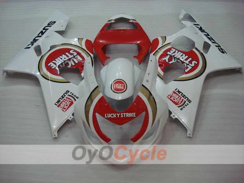 Einspritz-Verkleidungskit für 04-05 GSX R750 - Rot, Weiß - Lucky Strike #OYO87901259 Zweitbild