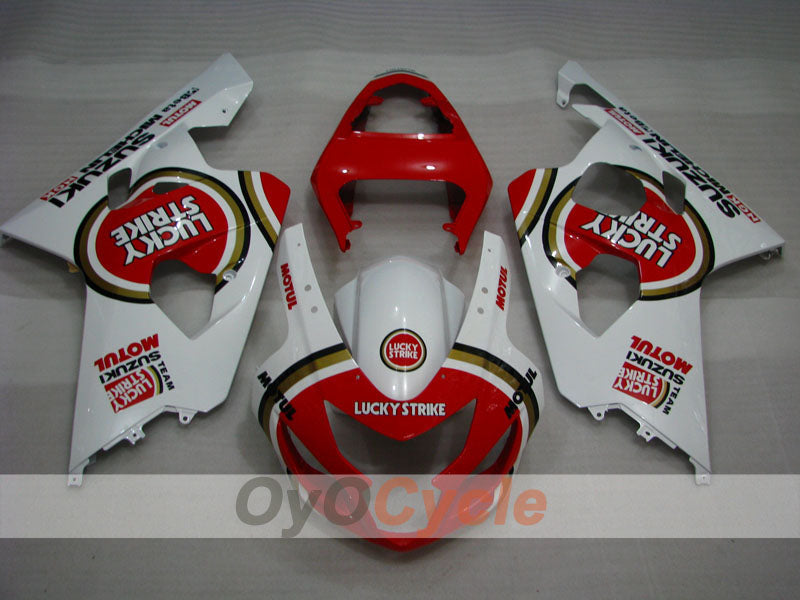 Einspritz-Verkleidungskit für 04-05 GSX R750 - Rot, Weiß - Lucky Strike #OYO87901260 Zweitbild