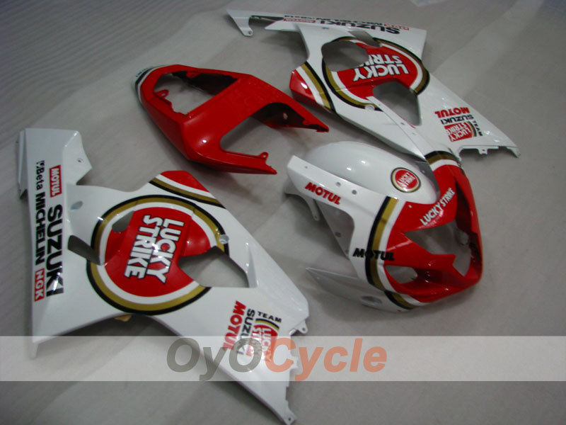 Einspritzverkleidungssatz für 04-05 GSXR600 - Rot, Weiß - Lucky Strike, MICHELIN, MOTUL #OYO87901205 Hauptbild