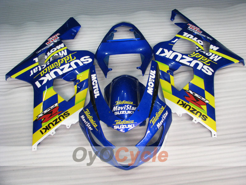 Einspritzverkleidungssatz für 04-05 GSXR600 - Gelb, Blau - MICHELIN, MOTUL, Movistar #OYO87901206 Zweitbild