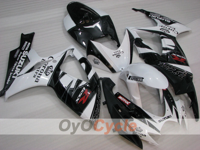 Einspritz-Verkleidungskit für 06-07 GSX R750 - Weiß, Schwarz - Corona #OYO87901265 Hauptbild