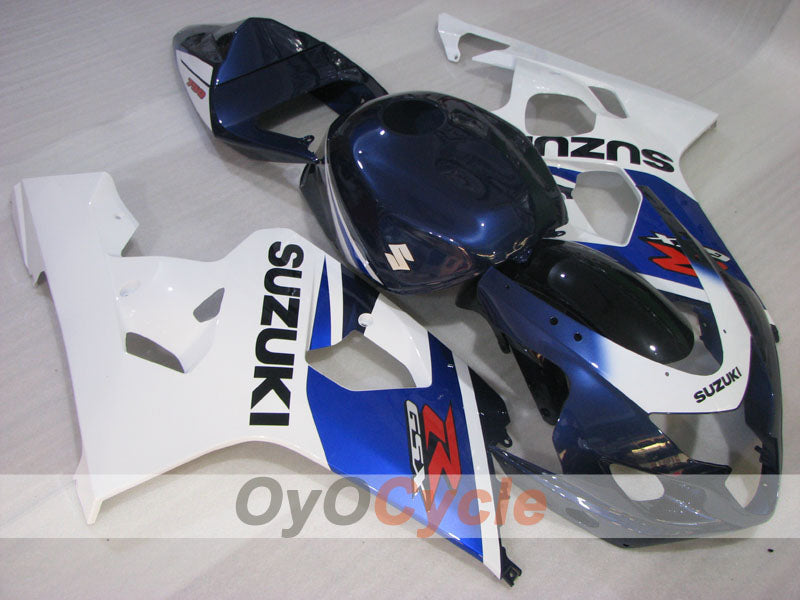Einspritzverkleidungssatz für 04-05 GSXR600 - Weiß, Schwarz - Werksstil #OYO87901356 Hauptbild