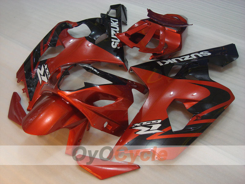 Verkleidungssatz für Einspritzermodelle 04-05 GSXR600 - Orange, Schwarz - Werksstil #OYO87901357