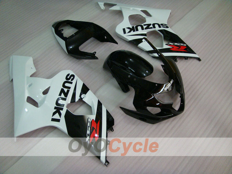 Einspritz-Verkleidungssatz für 04-05 GSX R750 - Weiß, Schwarz - Werksstil #OYO87901201 Hauptbild