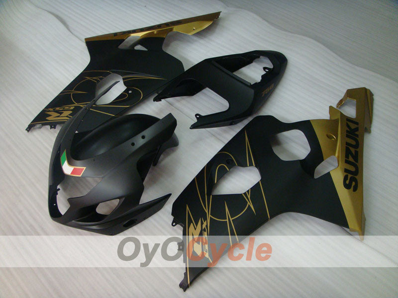 Einspritzverkleidungssatz für GSX R750 04-05 - Schwarz, Gold, Matt - Werksstil #OYO87901217 Zweitbild