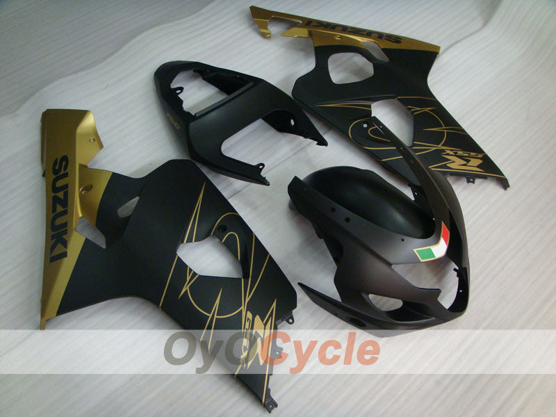 Einspritz-Verkleidungssatz für 04-05 GSXR600 - Gelb, Schwarz, Matt - Werksstil #OYO87901387 Hauptbild