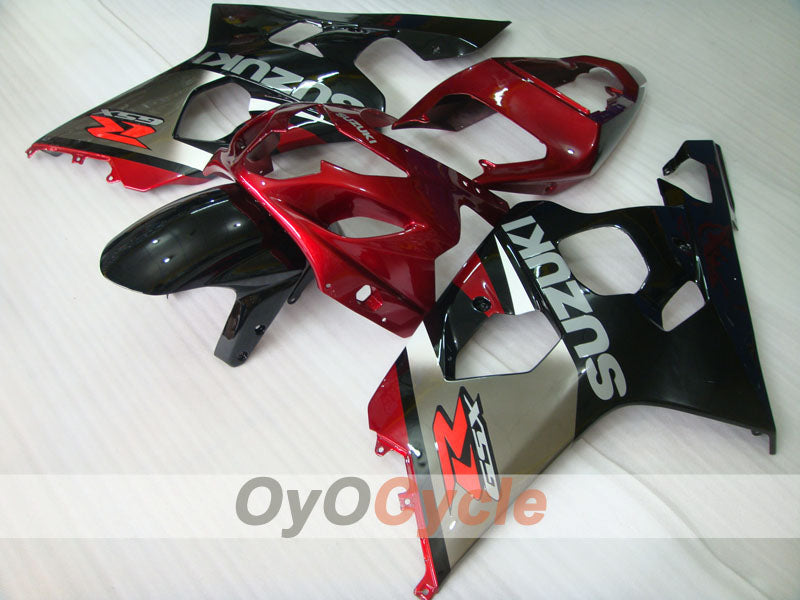 Einspritzverkleidungssatz für GSX R750 04-05 - Rot, Silber - Werksstil #OYO87901220 Zweitbild