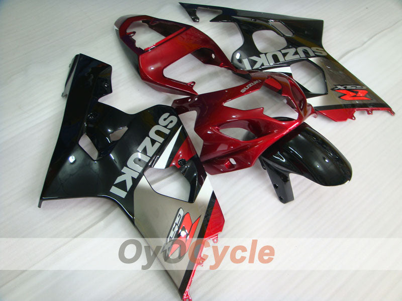 Einspritzverkleidungssatz für GSX R750 04-05 - Rot, Silber - Werksstil #OYO87901220 Hauptbild