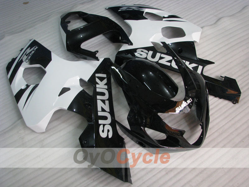 Verkleidungssatz für Einspritzmodelle 04-05 GSXR600 - Weiß, Schwarz - Werksstil #OYO87901395 Hauptbild