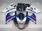 Einspritzverkleidungssatz für GSX R750 04-05 - Blau, Weiß - Werksstil #OYO87901228