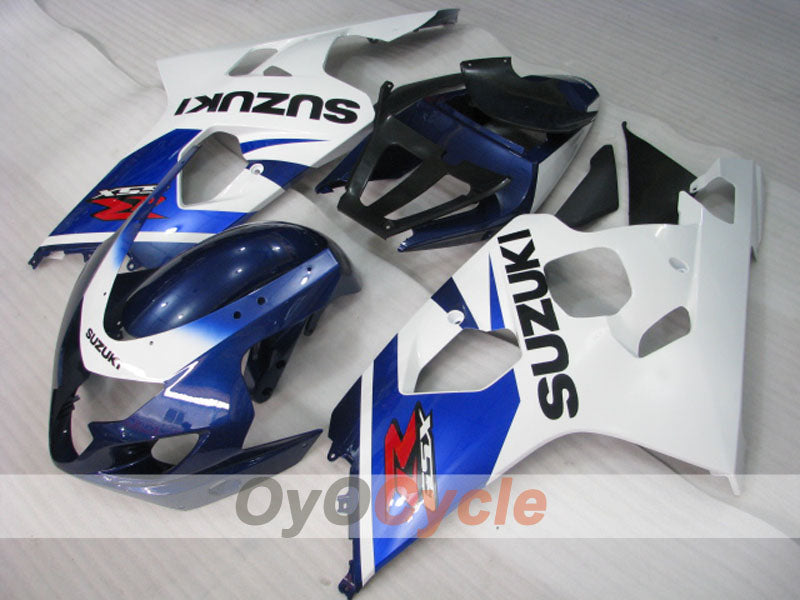 Einspritzverkleidungssatz für GSX R750 04-05 - Blau, Weiß - Werksstil #OYO87901228