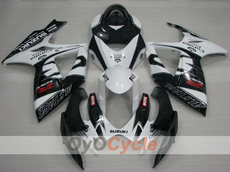 Einspritzverkleidungssatz für GSX R600 06-07 - Weiß, Schwarz - Corona, MOTUL #OYO87901434 Zweitbild