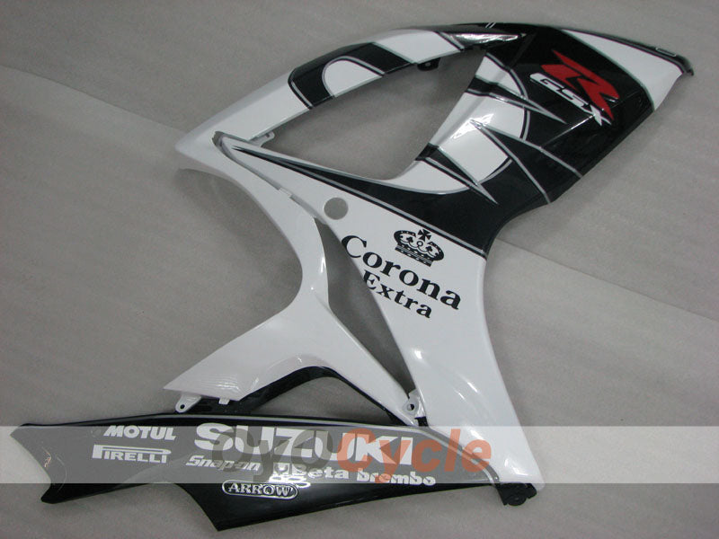 Einspritzverkleidungssatz für GSX R600 06-07 - Weiß, Schwarz - Corona, MOTUL #OYO87901434