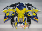 Einspritzverkleidungssatz für GSX R600 06-07 - Gelb, Blau - Corona, MOTUL #OYO87901435