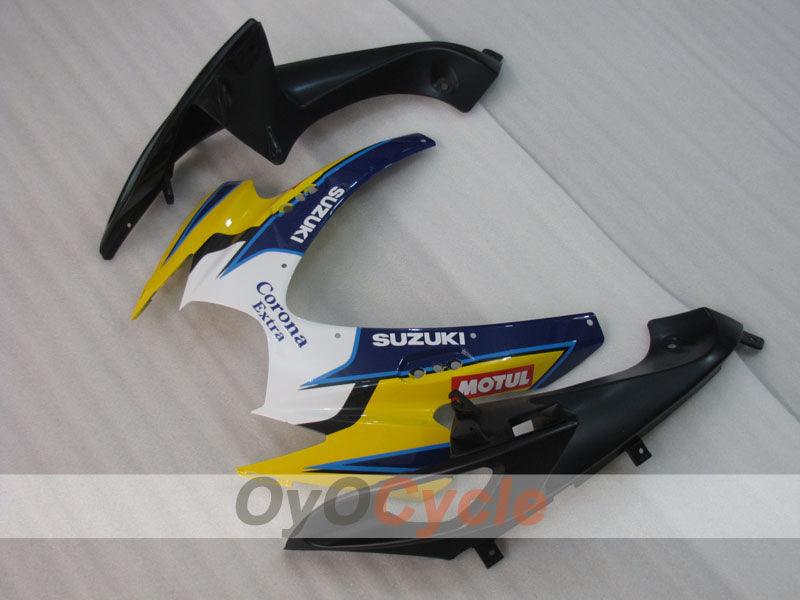 Einspritzverkleidungssatz für GSX R600 06-07 - Gelb, Blau - Corona, MOTUL #OYO87901435
