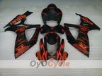 Einspritzverkleidungssatz für GSX R600 06-07 - Orange, Schwarz, Matt - Corona, MOTUL #OYO87901436