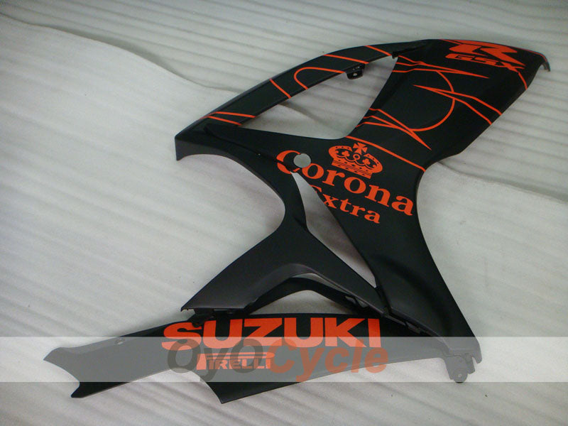 Einspritzverkleidungssatz für GSX R600 06-07 - Orange, Schwarz, Matt - Corona, MOTUL #OYO87901436