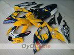 Einspritzverkleidungssatz für GSX R600 06-07 - Gelb, Schwarz - Corona, MOTUL #OYO87901437