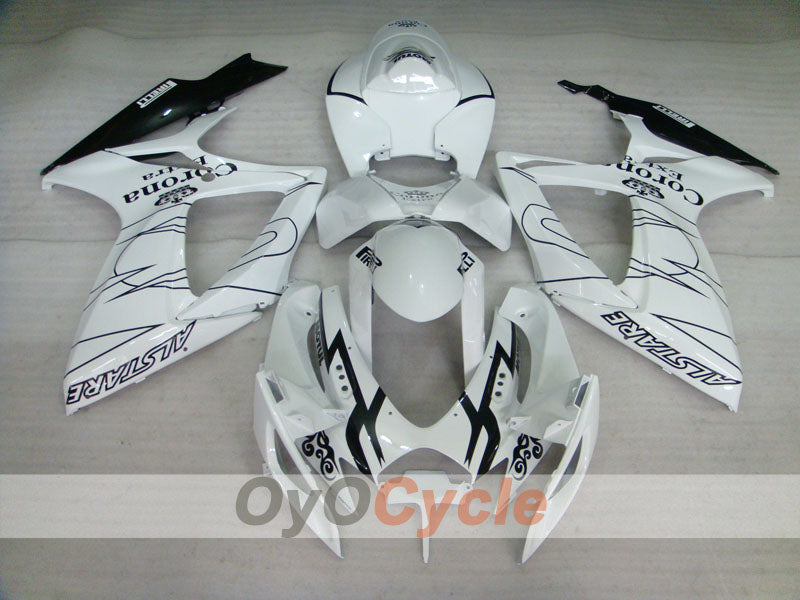 Einspritzverkleidungssatz für GSX R600 06-07 - Weiß, Schwarz - Corona, MOTUL #OYO87901438 Zweitbild