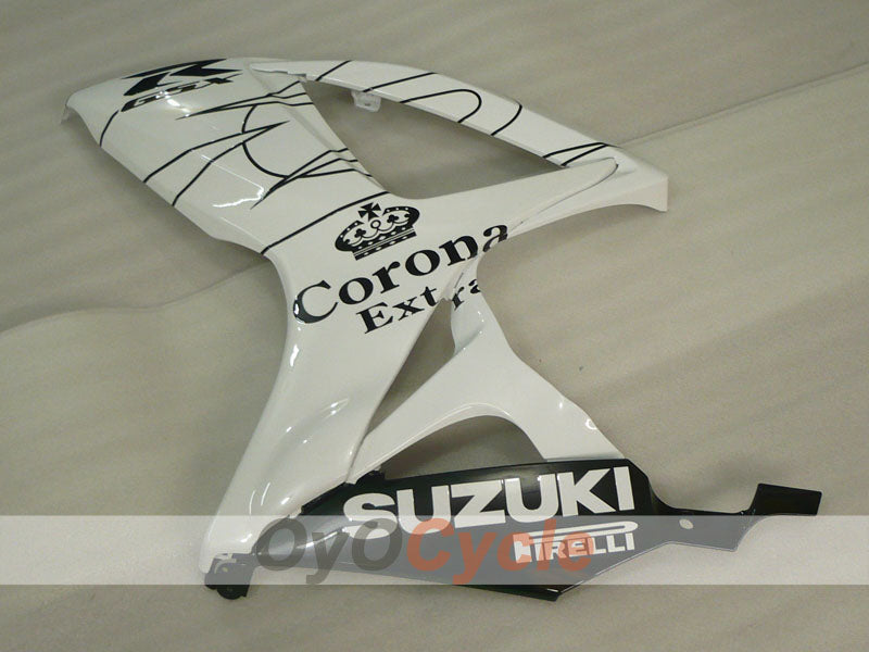 Einspritzverkleidungssatz für GSX R600 06-07 - Weiß, Schwarz - Corona #OYO87901443