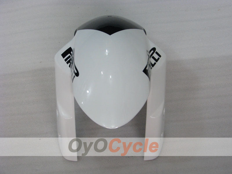 Verkleidungssatz für Einspritzmodelle 06-07 GSX R600 - Weiß, Schwarz - Corona #OYO87901446