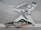 Verkleidungssatz für Einspritzmodelle 06-07 GSX R600 - Weiß, Schwarz - Corona #OYO87901446