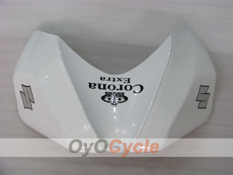 Verkleidungssatz für Einspritzmodelle 06-07 GSX R600 - Weiß, Schwarz - Corona #OYO87901446