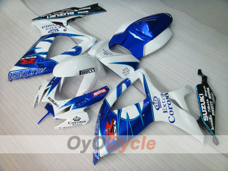 Verkleidungssatz für Einspritzmodelle 06-07 GSX R600 - Blau, Weiß - Corona #OYO87901448 Zweitbild