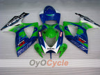 Verkleidungssatz für Einspritzmodelle 06-07 GSX R600 - Grün, Blau - Corona #OYO87901453