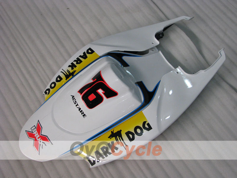 Einspritz-Verkleidungssatz für 06-07 GSX R750 - Weiß, Schwarz - Dark Dog #OYO87901278