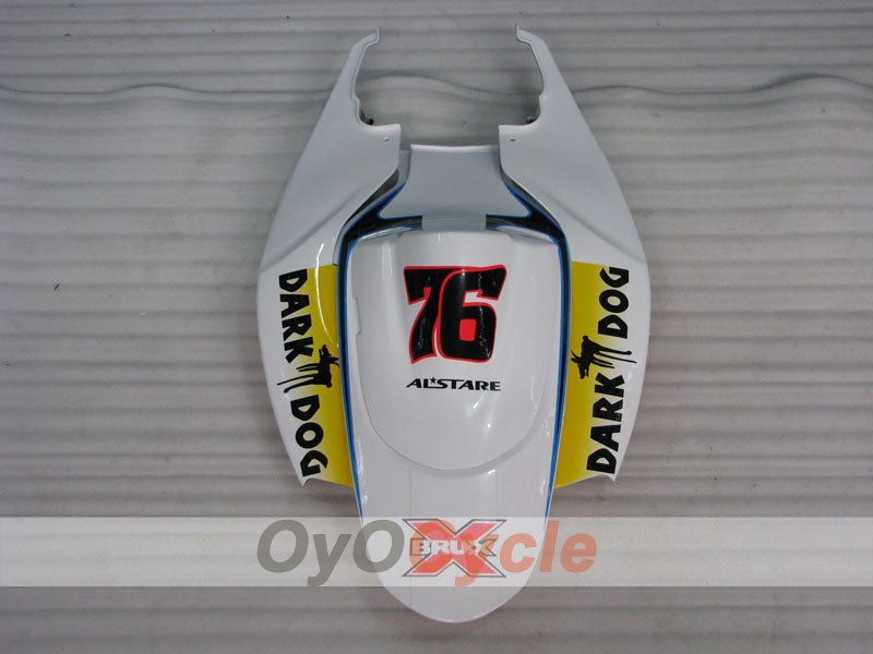 Einspritz-Verkleidungssatz für 06-07 GSX R750 - Weiß, Schwarz - Dark Dog #OYO87901278