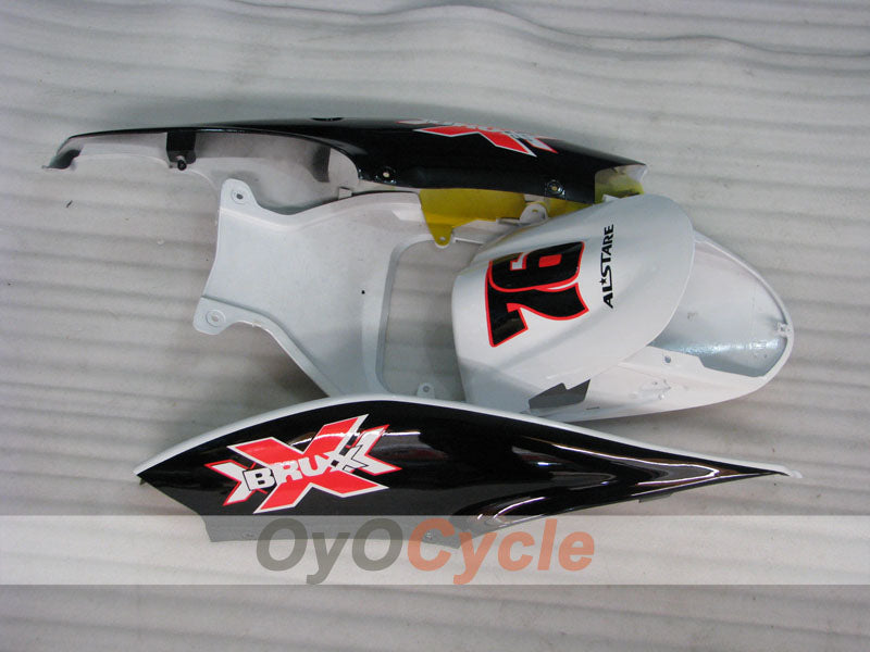Einspritz-Verkleidungskit für GSX R600 06-07 - Weiß, Schwarz - Dark Dog #OYO87901461