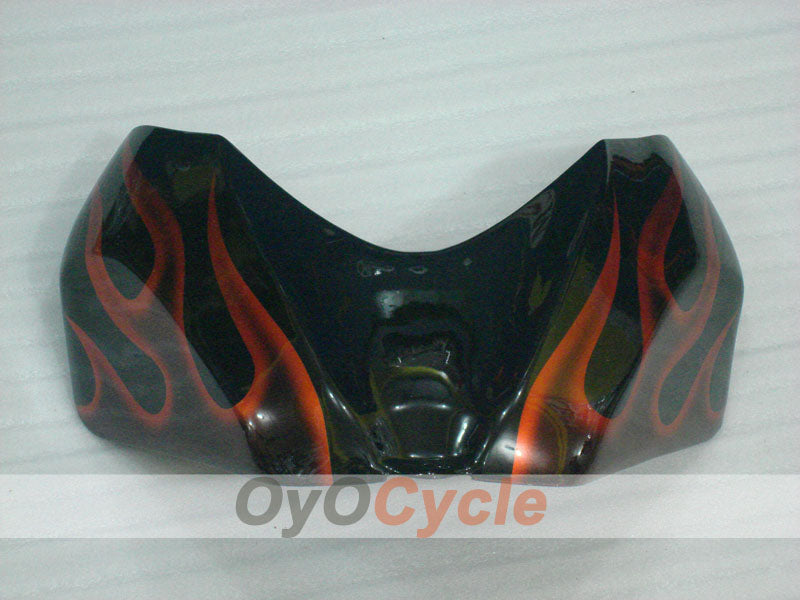Verkleidungssatz für Einspritzanlage für 06-07 GSX R600 - Orange, Schwarz - Flamme #OYO87901497