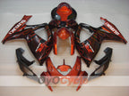 Verkleidungssatz für Einspritzanlage für 06-07 GSX R600 - Orange, Schwarz - Flamme #OYO87901497